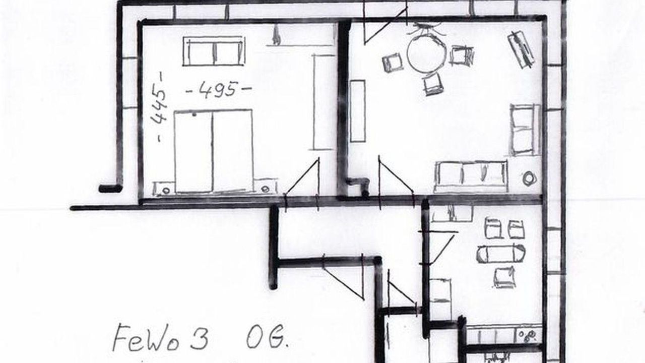 Grundriss FeWo 3 Grundriss FeWo 3